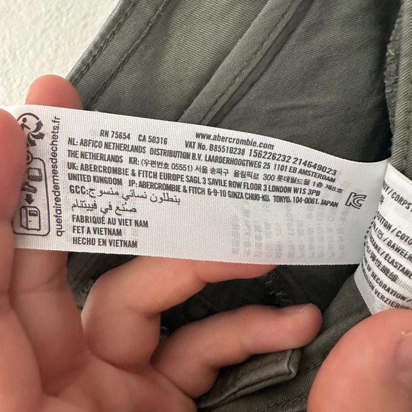 Abercrombie & Fitch Dark Green Cargo Pants - Picture 6 of 7